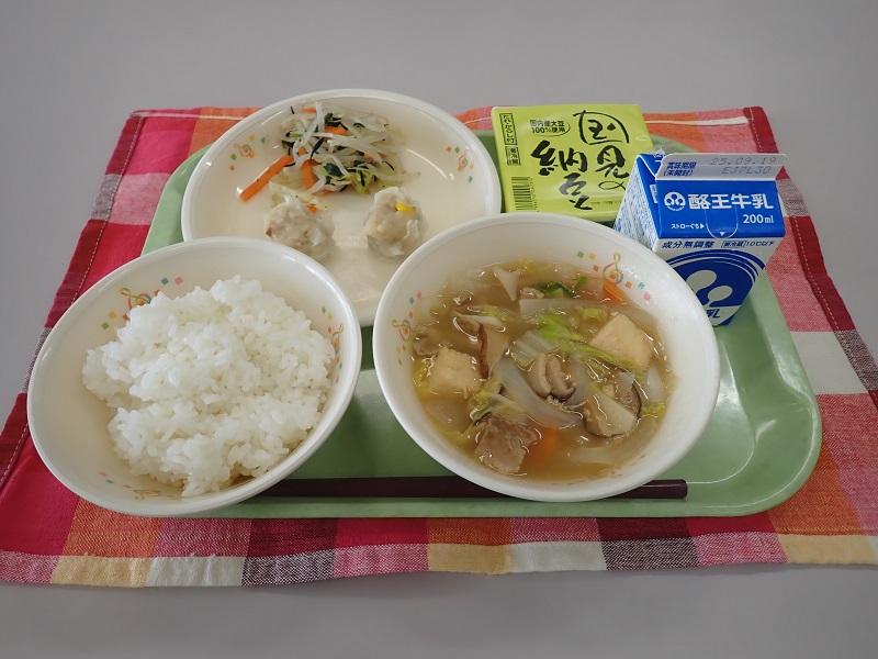 9月9日の給食