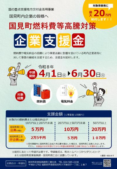 企業支援金（表）